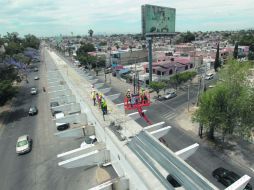 Por los aires. En el Viaducto 2 de la Línea 3 del Tren Ligero se instalarán 158 “ballenas”. EL INFORMADOR / F. Atilano