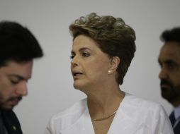 Este domingo, la Cámara de Diputados determinará si envía el proceso de juicio político contra la presidenta al Senado. EFE / F. Bizerra