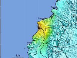 El PTWC informó que las olas de 0.3 a un metro sobre el nivel del mar son posibles en algunas de sus costas. EFE / USGS