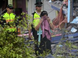 Barrio Tarqui de Manta muy afectado. Pedernales destruido. EFE / J. Jácome