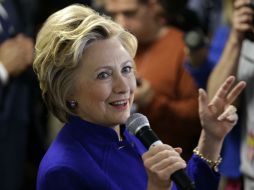 La ex secretaria de Estado expresa no tener miedo a enfrentarlo en las elecciones generales. AP / S. Wenig