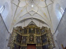 La sillería se encuentra oculta debajo de 15 capas de encalados del templo. TWITTER / @inahmx