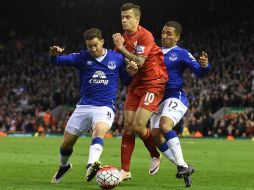 A falta de poco menos de un cuarto de hora para el final, Coutinho se sumó a la fiesta. AFP / P. Ellis