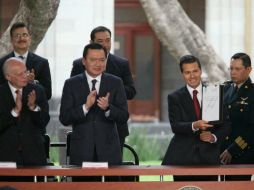 El Presidente señala que presentó su iniciativa en congruencia con lo expuesto ante ONU y con el Debate Nacional sobre el uso. SUN / L. Godínez