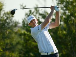 Brendan Steele. Pese a que no logró concretar el primer recorrido completo, el golfista estadounidense se ubica como líder provisional. AFP / S. Halleran