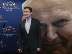 El actor Jacek Kawalec durante la rueda de prensa de presentación del musical 'Karol' en Varsovia, Polonia. EFE / J. Kaminski