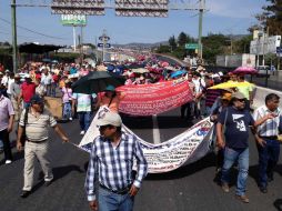 Los manifestantes piden a las autoridades que saquen al crimen organizado de sus comunidades. NTX / ARCHIVO