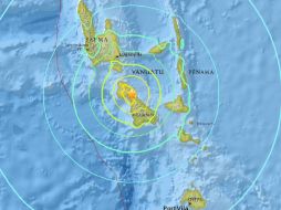 Vanuatu se ubica cerca del 'Anillo de Fuego de Pacífico' y de volcanes submarinos, por lo que son comunes los terremotos. ESPECIAL / earthquake.usgs.gov