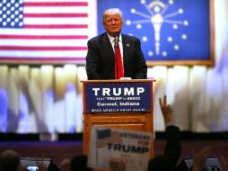 Este es el primer sondeo nacional que otorga la ventaja a Trump y contradice a todas las demás encuestas. AFP / J. Raedle