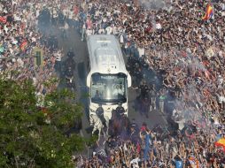 El encuentro, considerado de alto riesgo, ha movilizado a brigadas de seguridad del país y del equipo local. AFP / S. Manso