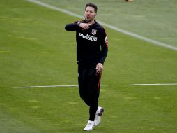 Diego Pablo Simeone apunta que si su equipo no gana ''es imposible observar a los demás''. EFE / Ballesteros