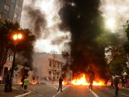 Algunas de las manifestaciones fueron disueltas horas después ante la intervención de la Policía Federal. EFE /