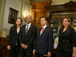 Las reuniones con los 19 nuevos embajadores ocurrieron en el Palacio Nacional. ESPECIAL / www.gob.mx