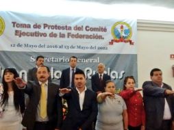 Imagen de la toma de protesta del Comité Directivo 2016-2022. TWITTER / @RobertoLopezJal