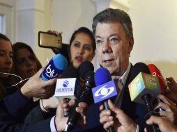 Juan Manuel Santos ha sido enfático en advertir al ELN que debe dejar en libertad a todos los secuestrados. NTX / C. Carrión