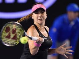 Bencic, de 19 años, sufre de dolores en la espalda y su último partido fue el que disputó a primeros de abril. AFP / ARCHIVO