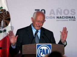 El presidente nacional del PAN afirma que las batallas emprendidas por Luis H. álvarez serán recordadas. SUN /