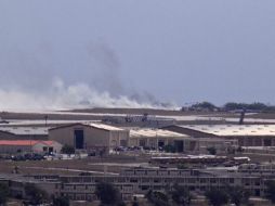 El avión chocó en el área de estacionamiento y mantenimiento de la base aérea. AP / ARCHIVO