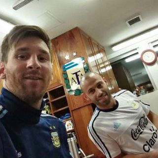 Messi y Mascherano, ya con la Selección argentina