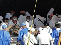 Los cuerpos serán trasladados a otro panteón de Tetelcingo, donde el gobierno construyó 25 bóvedas de cemento. AFP / J. Villamil