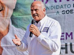 José Luis Barraza, candidato independiente al gobierno de Chihuahua, sigue marcando el paso en la campaña de ese Estado. ESPECIAL /