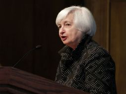 Yellen ofreció una conferencia en la Universidad de Harvard, en Cambridge. AP /