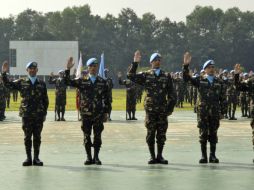 Nueve elementos designados por las Fuerzas Armadas Mexicanas se remplazarán en el primer semestre de 2016. AFP / ARCHIVO