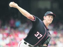 El lanzador derecho de los Nacionales de Washington confirma su buen momento y se mantiene invicto en la temporada. AFP /