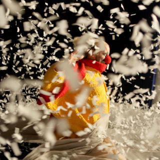 Nieva en Guadalajara con Slava's Snowshow