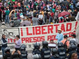 Los profesores analizaban caminar por Balderas hacia Chapultepec, Fray Servando y después al AICM. EFE / S. Gutiérrez