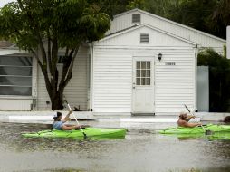 'Colin' también provocó inundaciones en varias zonas de Florida. AP / C. Diez