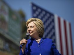 Hillary Clinton en un acto de campaña en Los Ángeles. AFP / D. McNew