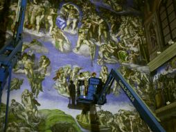 La Capilla Sixtina tiene una altura de 22 metros, 67 de largo y 28 de ancho, ocupando una superficie total de 510 metros cuadrados. EFE / M. Guzmán