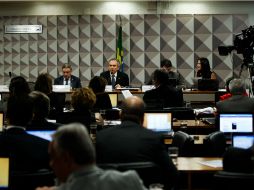 El fiscal de un organismo de auditoría del Estado declaró ante la comisión del senado responsable del juicio contra ella. EFE / F. Bizerra