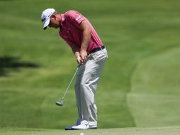 Tom Hoge. El golfista estadounidense se ubica en la cima empatado con otros dos jugadores. EFE / T. Maury