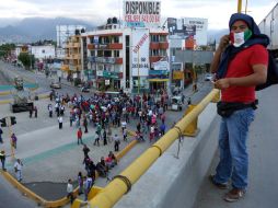 En el marco de las protestas de la disidencia magisterial en Michoacán, Chiapas, Oaxaca y Guerrero, principalmente. SUN / ARCHIVO