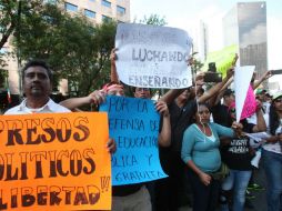 Los docentes reforzarán las protestas y movilizaciones para exigir la libertad de dirigentes de la Sección 22. EFE / ARCHIVO