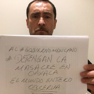Demián Bichir pide detener la masacre en Oaxaca