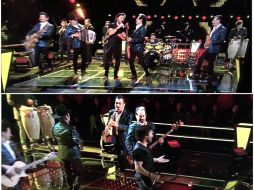 El cantante argentino comparte una imagen donde muestra su satisfacción de cantar con los Tigres del Norte. TWITTER / @diegotorres