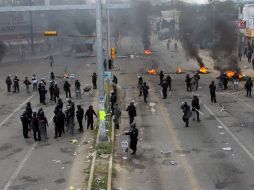Las fuerzas federales sufrieron varias bajas en las manifestaciones del pasado domingo en Nochixtlán. AFP / P.Castellanos
