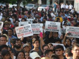 El próximo domingo, la CNTE repetirá el mismo trayecto acompañada de militantes del partido Morena. EL INFORMADOR / ARCHIVO