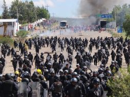 Imagen del pasado 19 de junio durante los sucesos en Nochixtlán, Oaxaca. AP / L.Cruz