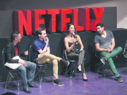 Actores de “Club de Cuervos” visitaron Jalisco para participar en el Maratón de Netflix organizado en Palcco. EL INFORMADOR / A. Camacho