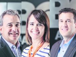 De izquierda a derecha, Frank Smith, Dionne Bermúdez, y Óscar Carrera, quienes compartieron los pormenores del canal. ESPECIAL /