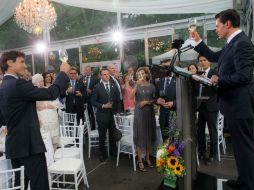 El lunes por la noche, se lleva a cabo la cena oficial en bienvenida al Ejecutivo mexicano en el museo Casa Loma, de Toronto. NTX / ESPECIAL