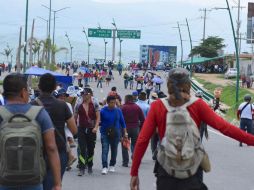 La CNTE en Chiapas mantiene bloqueos en algunos tramos carretero y en pasos fronterizos con Guatemala. SUN / ARCHIVO