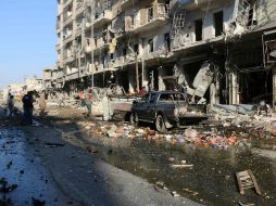 Entre los fallecidos por el bombardeo hay un equipo de médicos, señala una ONG en un comunicado. AFP / T. Mohammed