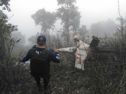 La tarde del viernes se desplomó un helicóptero que regresaba de Oaxaca. TWITTER / @EjercitoMXNotic