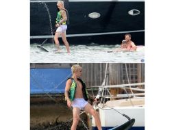 Justin Bieber comparte una foto en Instagram donde sale practicando esquí acuático en ropa interior. INSTAGRAM / justinbieber