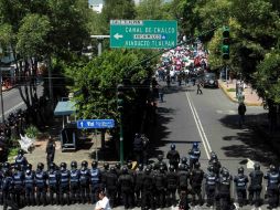Este día, maestros y padres de familia han mantenido protestas en al menos 70 puntos de la Ciudad de México. SUN / A. Martínez